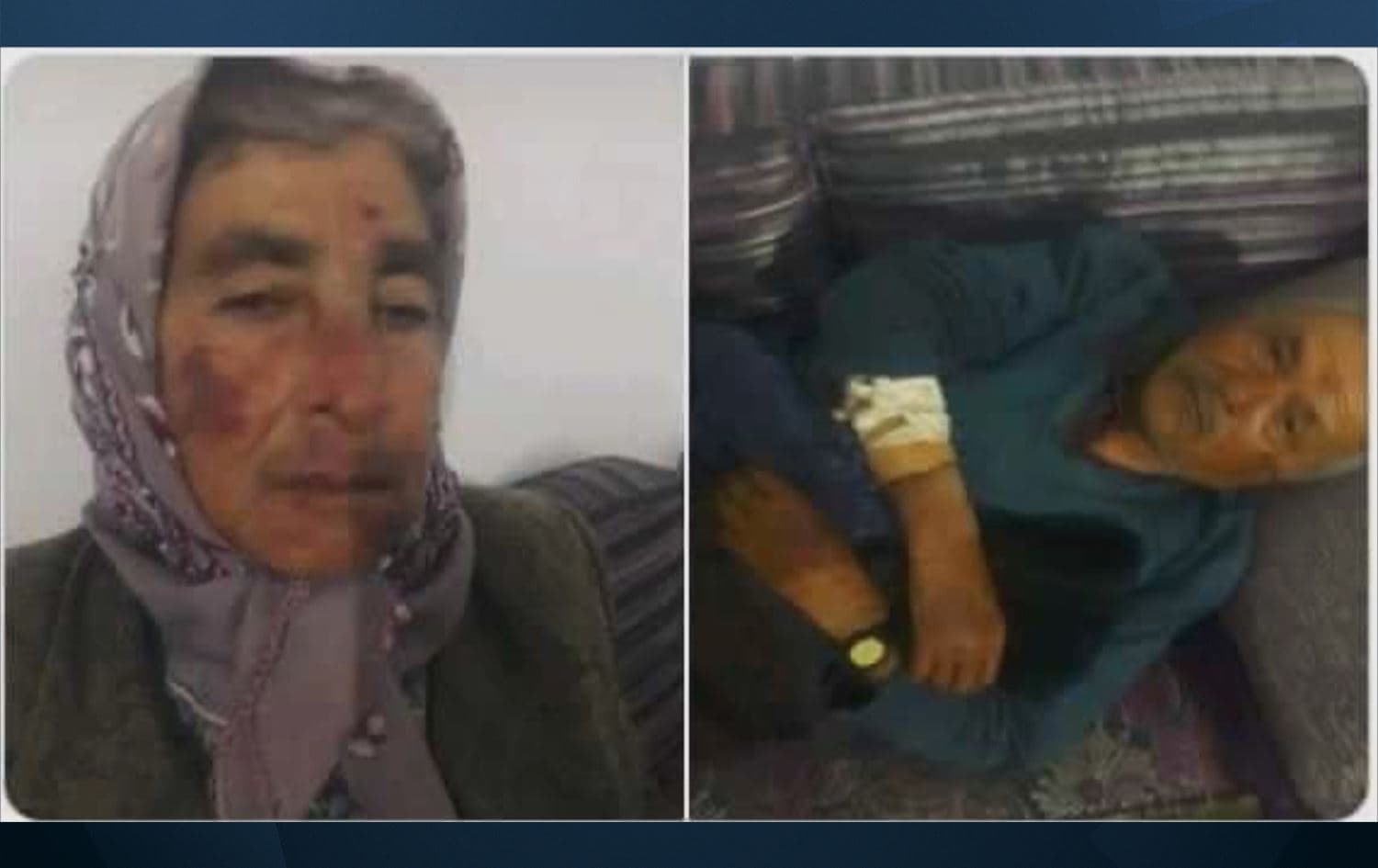 Çekdaran Hemîd Yûsifê 75 salî, hevjîna wî ya 65 salî û keça wî ya 35 salî girê dane û bi tundî şkence li wan kirine/Wêne: Ji Rûdawê re hatin şandin