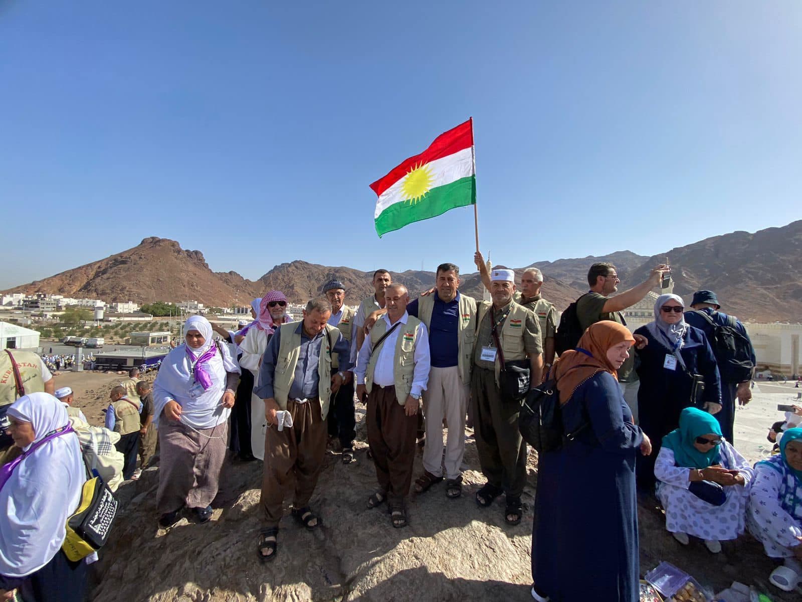 Kurdish pilgirms in Saudi Arabia in 2022. Photo: Karwan Stoni