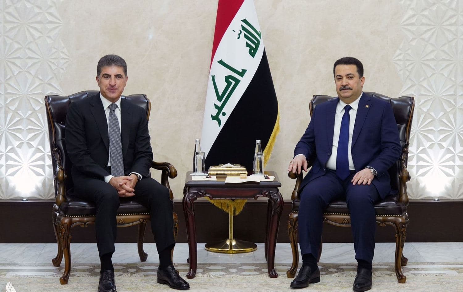 Foto: Kürdistan Bölgesi Başkanı Neçirvan Barzani ve Irak Başbakanı Muhammed Şiya es-Sudani