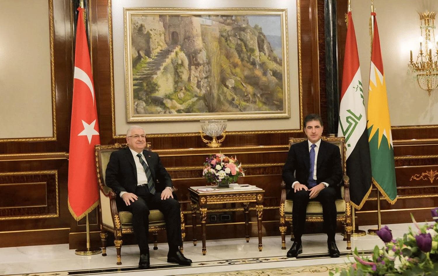  Nêçîrvan Barzanî û Yaşar Guler / Wêne: Serokatiya Herêma Kurdistanê