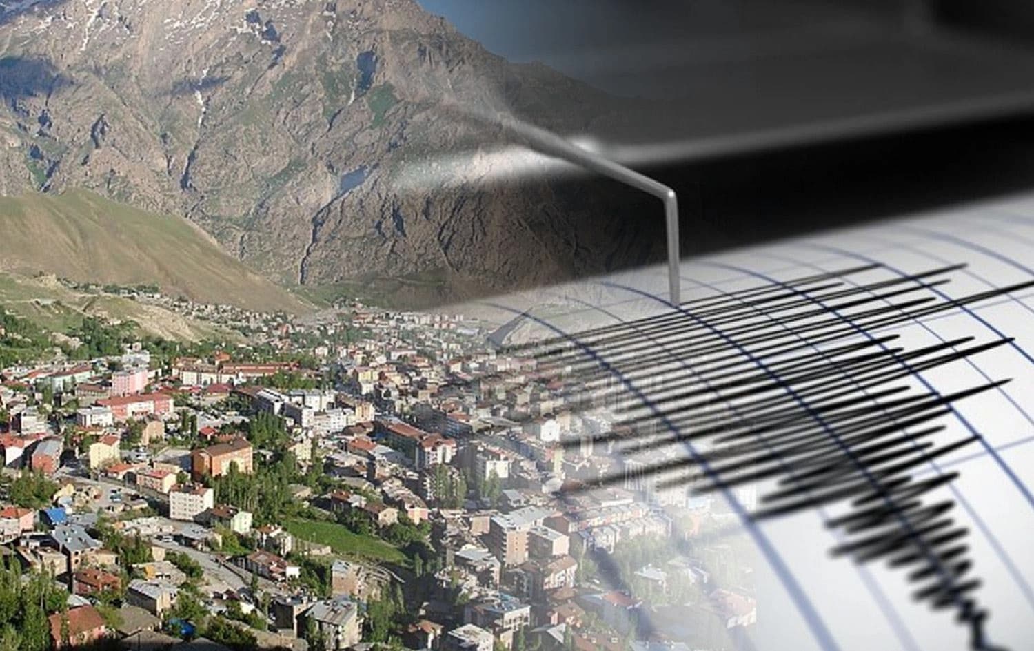 Ji bo Colemêrgê hişyariya erdhejê / Wêne: Rûdaw Grafîk