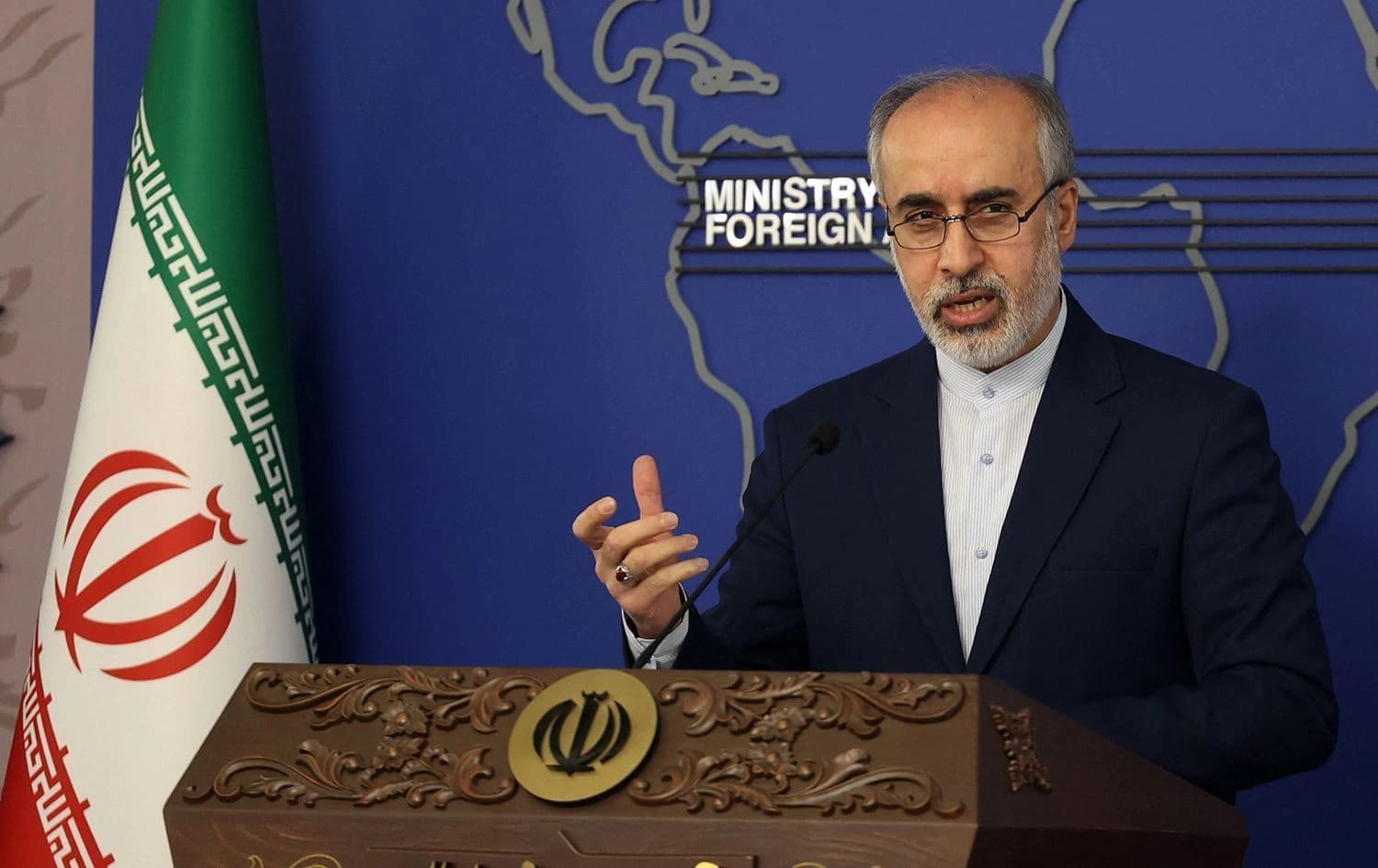 ناسر کەنعانی، گوتەبێژی وەزارەتی دەرەوەی ئێران. 