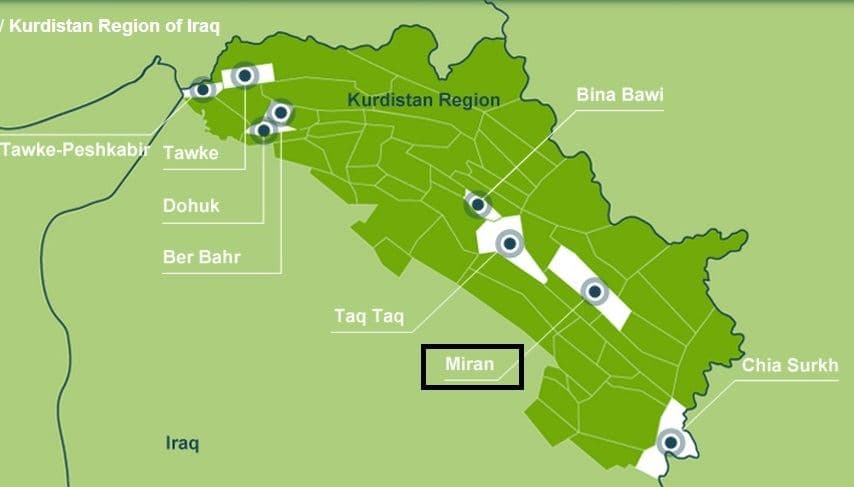Energy company shares up on positive news from Kurdistan