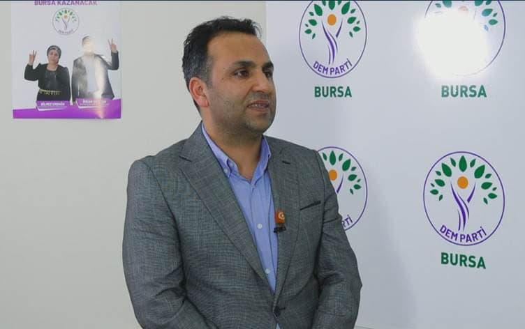 DEM Parti Bursa Büyükşehir Belediyesi Eş Başkan adayı İhsan Seylan / Rûdaw