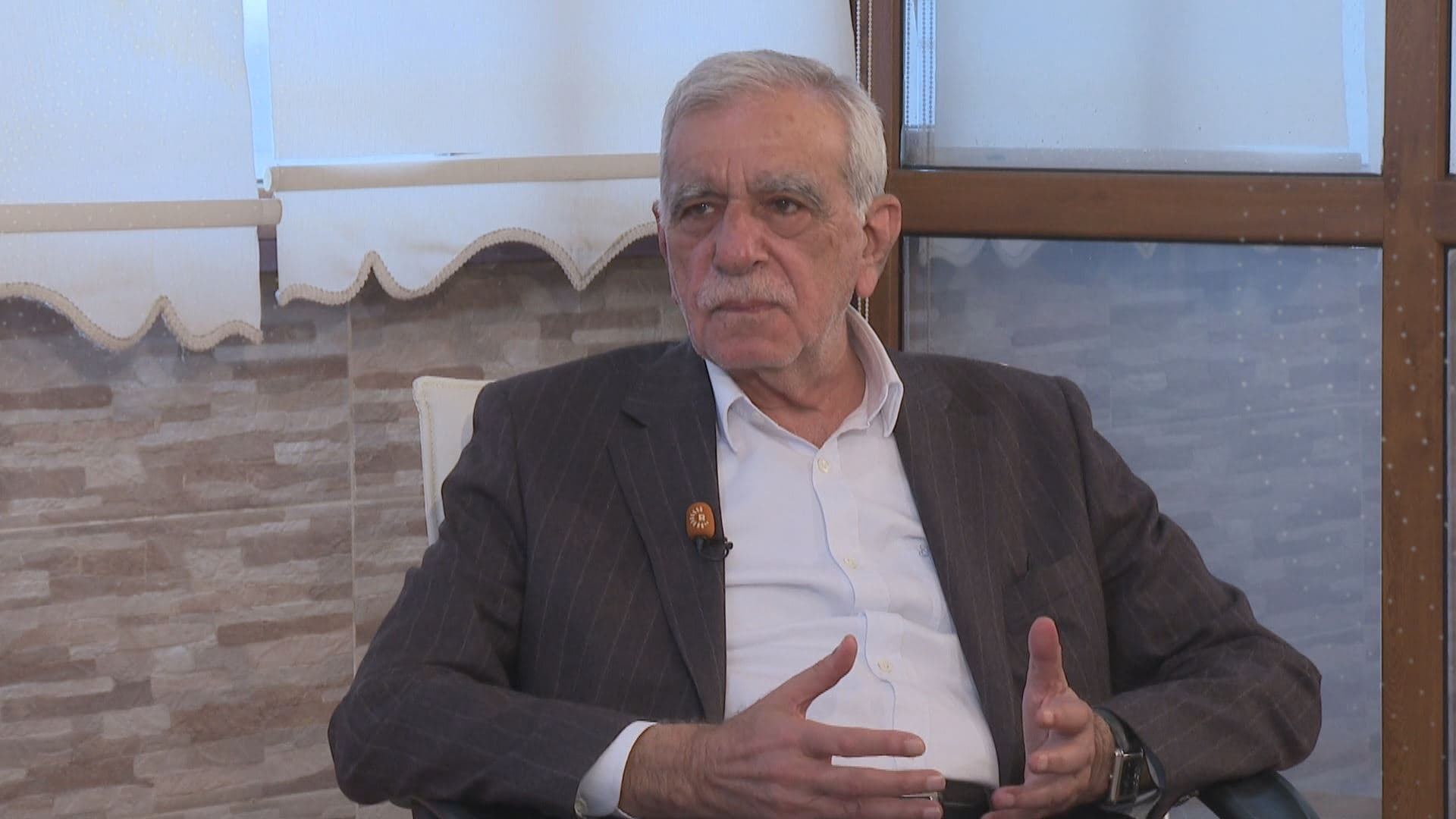 Ahmet Turk speaking to Rudaw in March 2024 Photo: Rudaw 