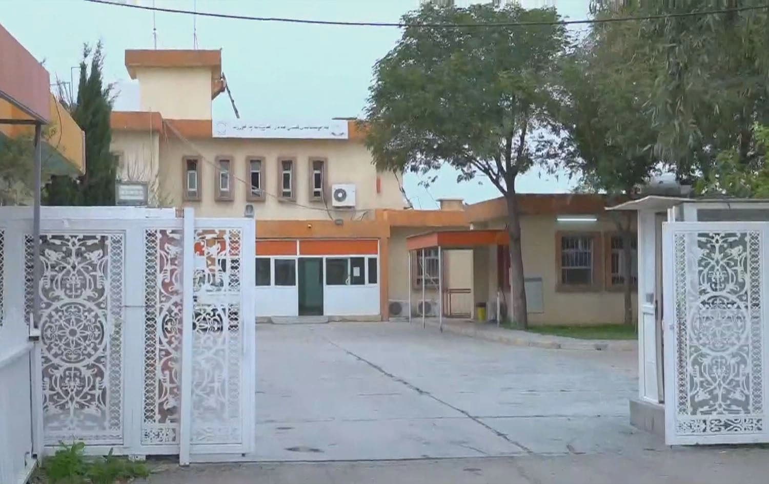 Kalar general hospital in Garmiyan administration empty due to the strikes on March 24, 2024. Photo: Rudaw/Screengrab