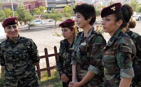 There has been no decision to send women Peshmerga into battle. Photo: Judit Neurink.