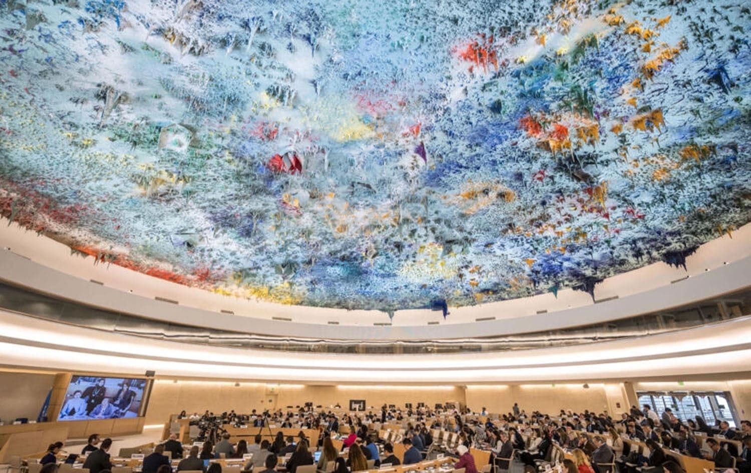 The 55th session of the UN Human Rights Council opened on February 26. Photo: Fabrice COFFRINI / AFP
