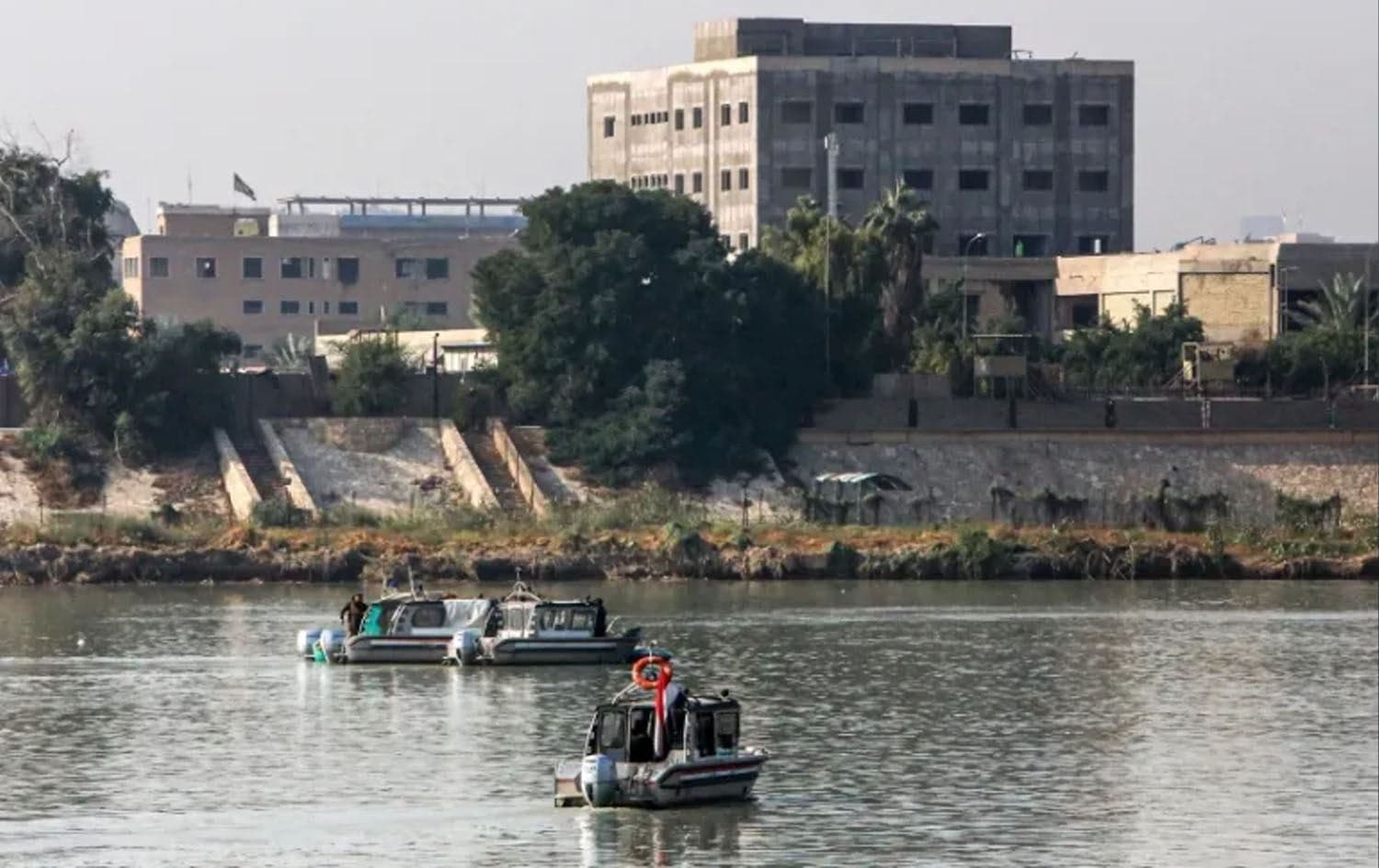 A boat sailing in the Tigris rive in the Iraqi capital of Baghdad. File Photo: AFP