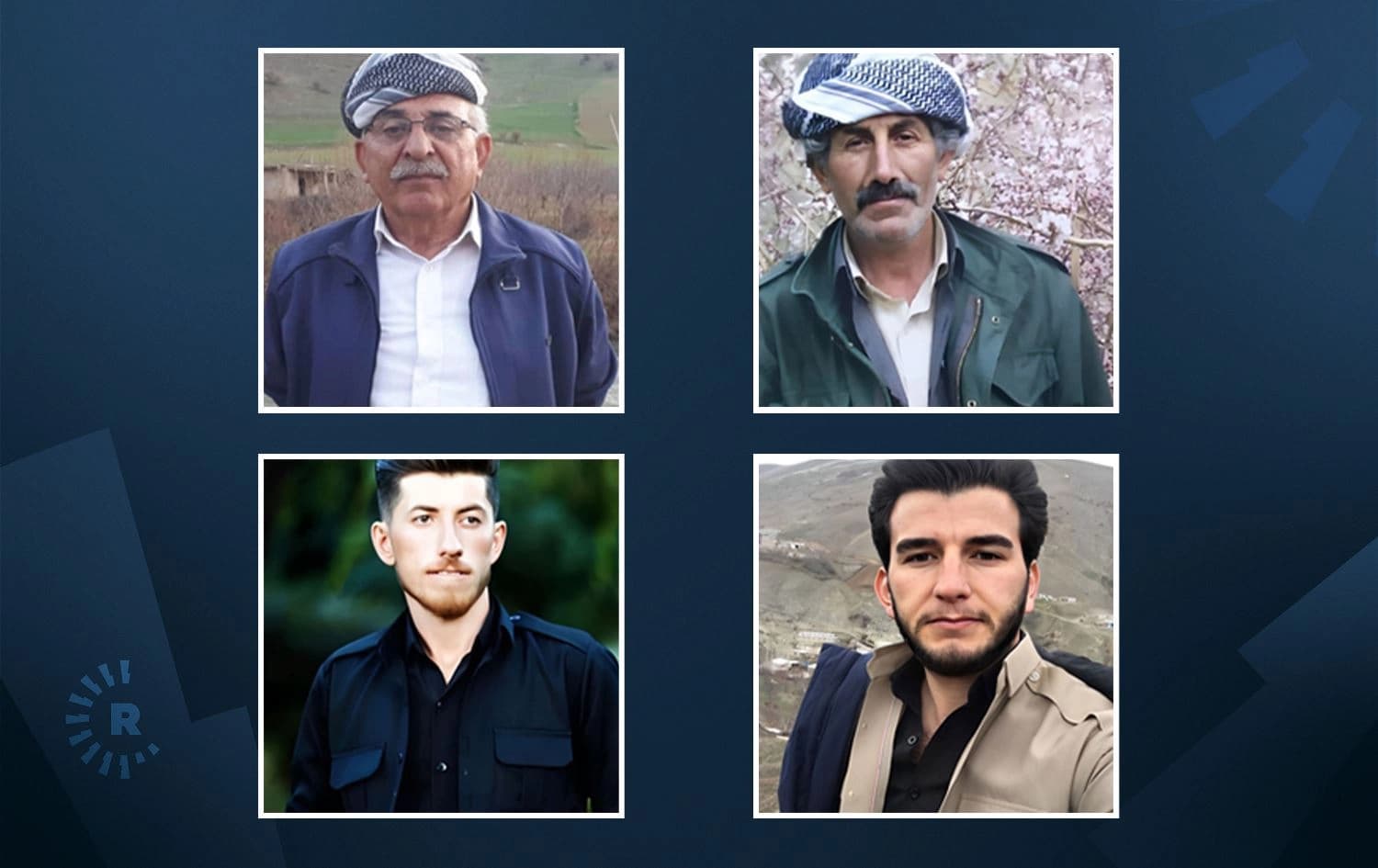 16 sal cezayê girtîgehê li 4 welatiyên Kurd hat birîn / Wêne: Rûdaw grafîk