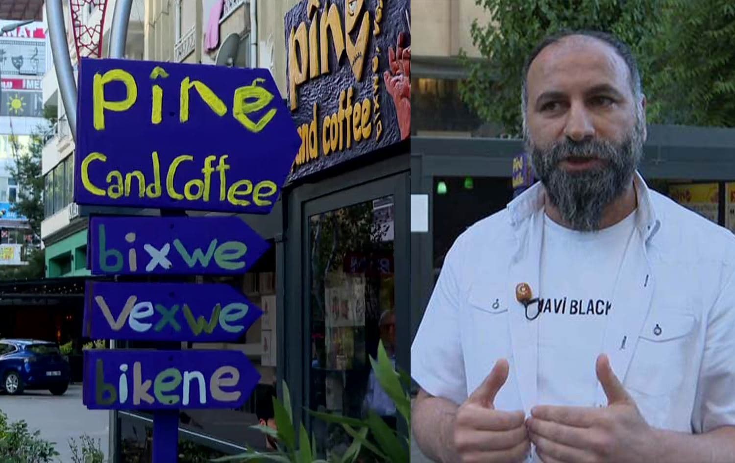 Pîne Kafe’nin sahibi Ramazan Şimşek / Foto: Rûdaw