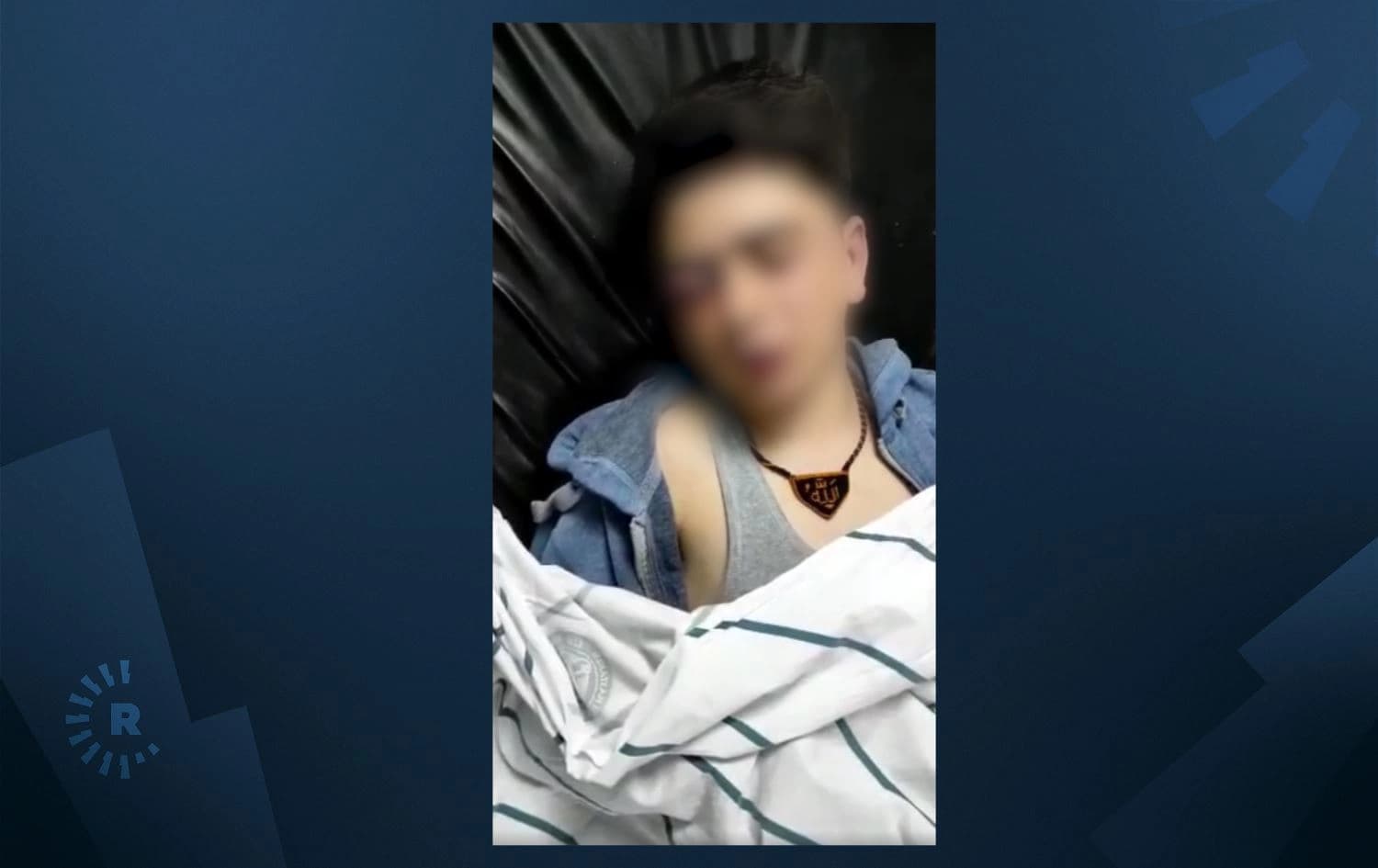 Zarokê ku polîsan şkence lê kiribû / Wêne: Rûdaw Grafîk-Arşîv 