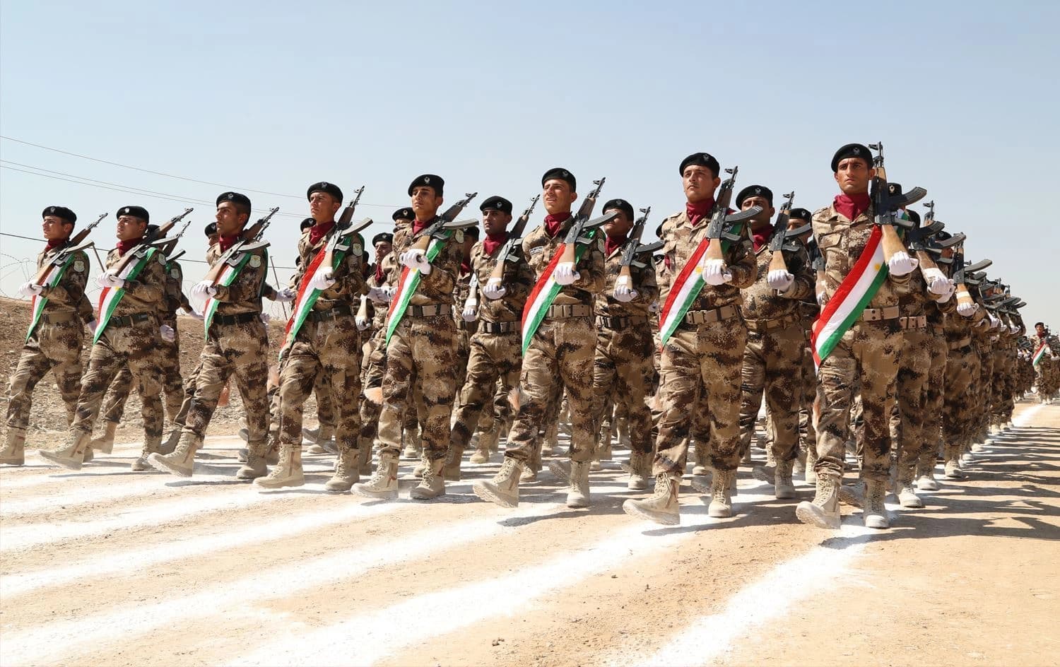 ژمارەیەک لە هێزەکانی پێشمەرگە