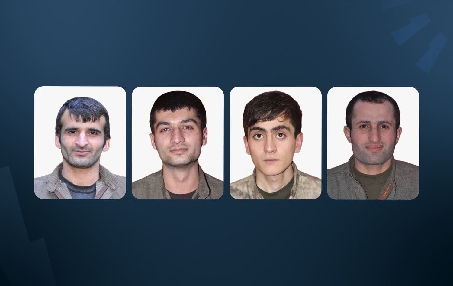 Nasnameya 4 gerîlayan hat eşkerekirin / Wêne / Rûdaw Grafîk 