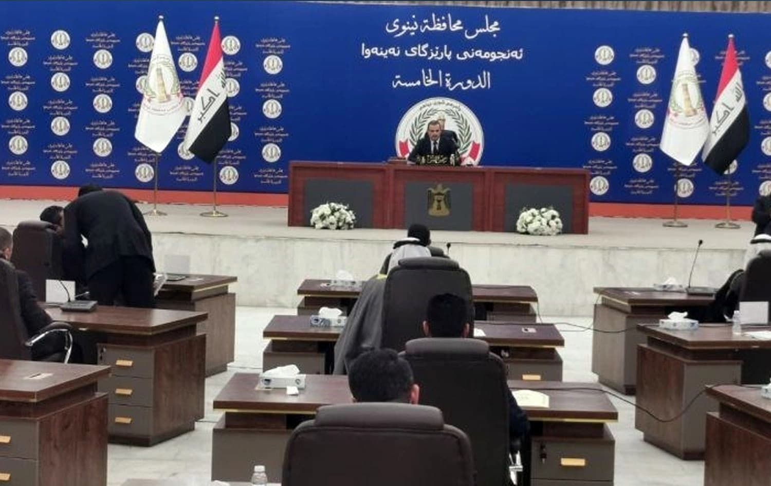 دانیشتنێکی ئەنجوومەنی پارێزگای نەینەوا. وێنە: ئەرشیڤ