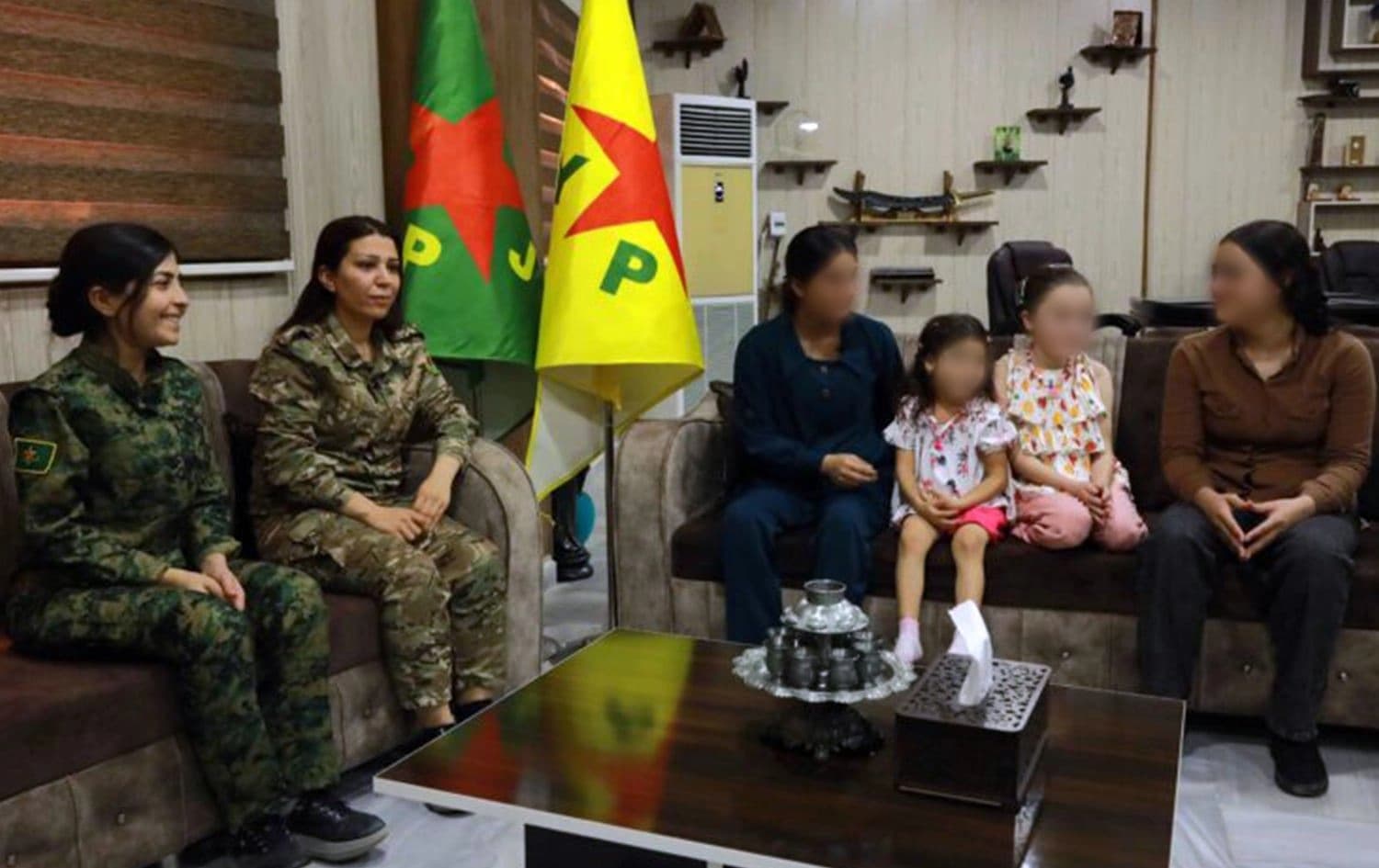 YPJyê zarokek û du jinên Êzidî rizgar kirin / Wêne: YPJ