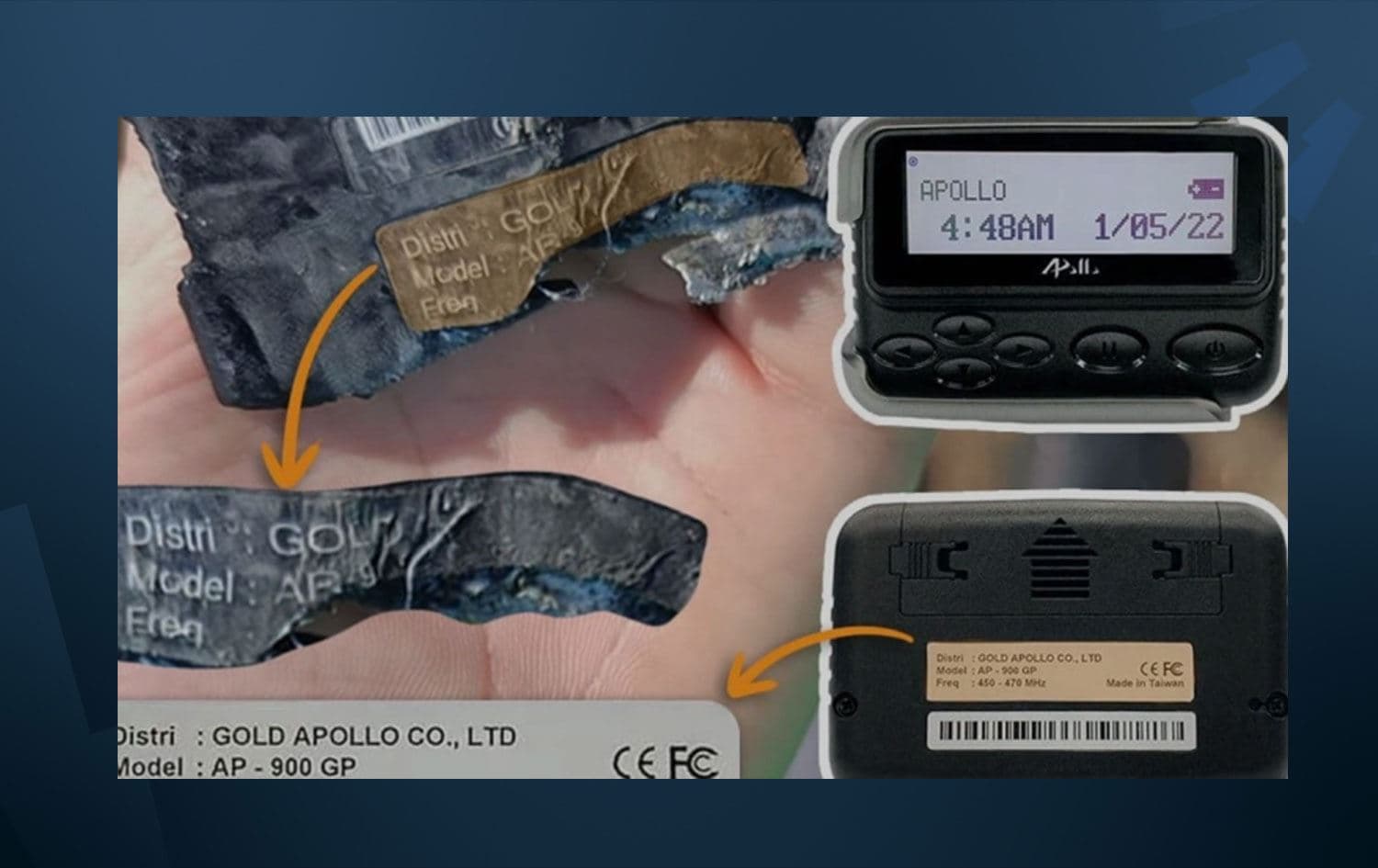 Gold Apollo şirketinin ürettiği çağrı cihazları