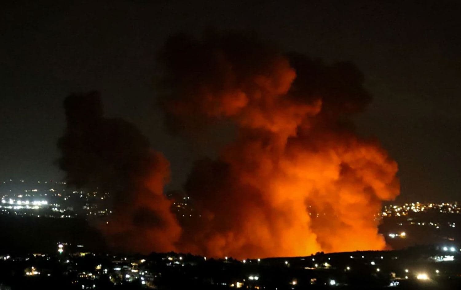 Êrişeke Îsraîlê ya li Libnanê / Wêne: AFP