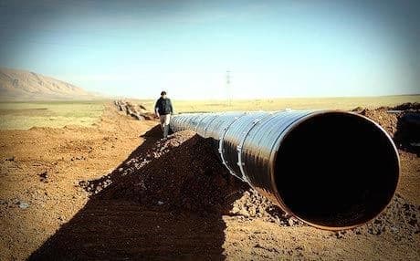 Kurdistan’s independent oil pipeline.  Photo: Rudaw