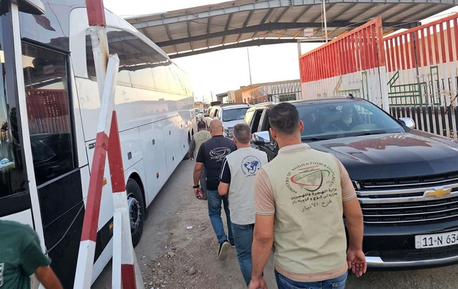 Irak'a göç eden bir grup Lübnanlı. / Foto: Irak Göç Bakanlığı