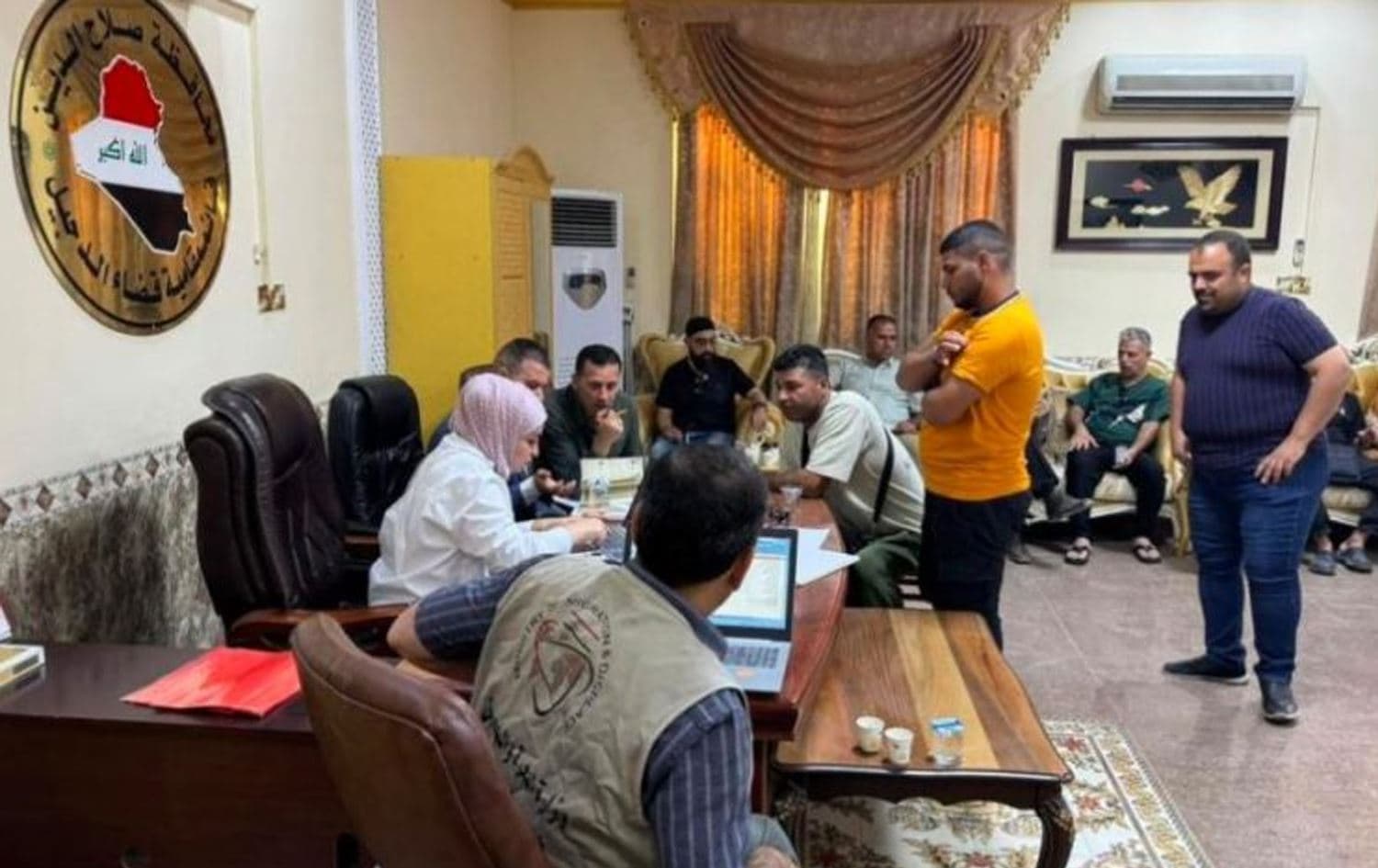 ژمارەیەک خێزانی لوبنانی لە سەلاحەدین. 