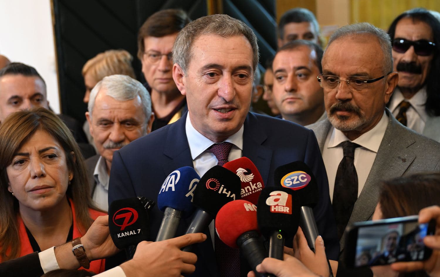 Tuncer Bakirhan ji medyayê re diaxive\ Wêne: AA