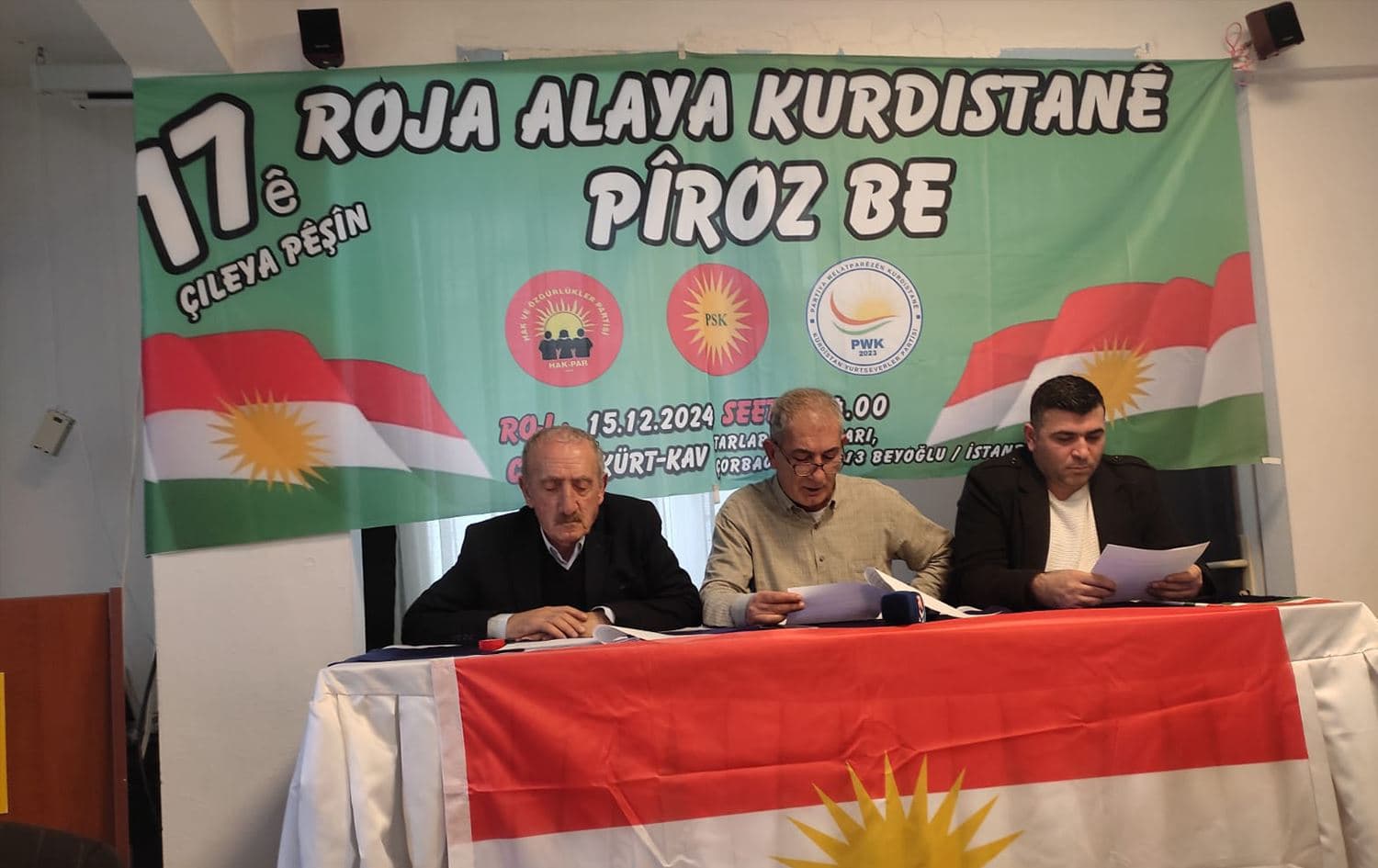 Nûnerên HAK-PAR, PSK û PWKyê / Wêne: PWK