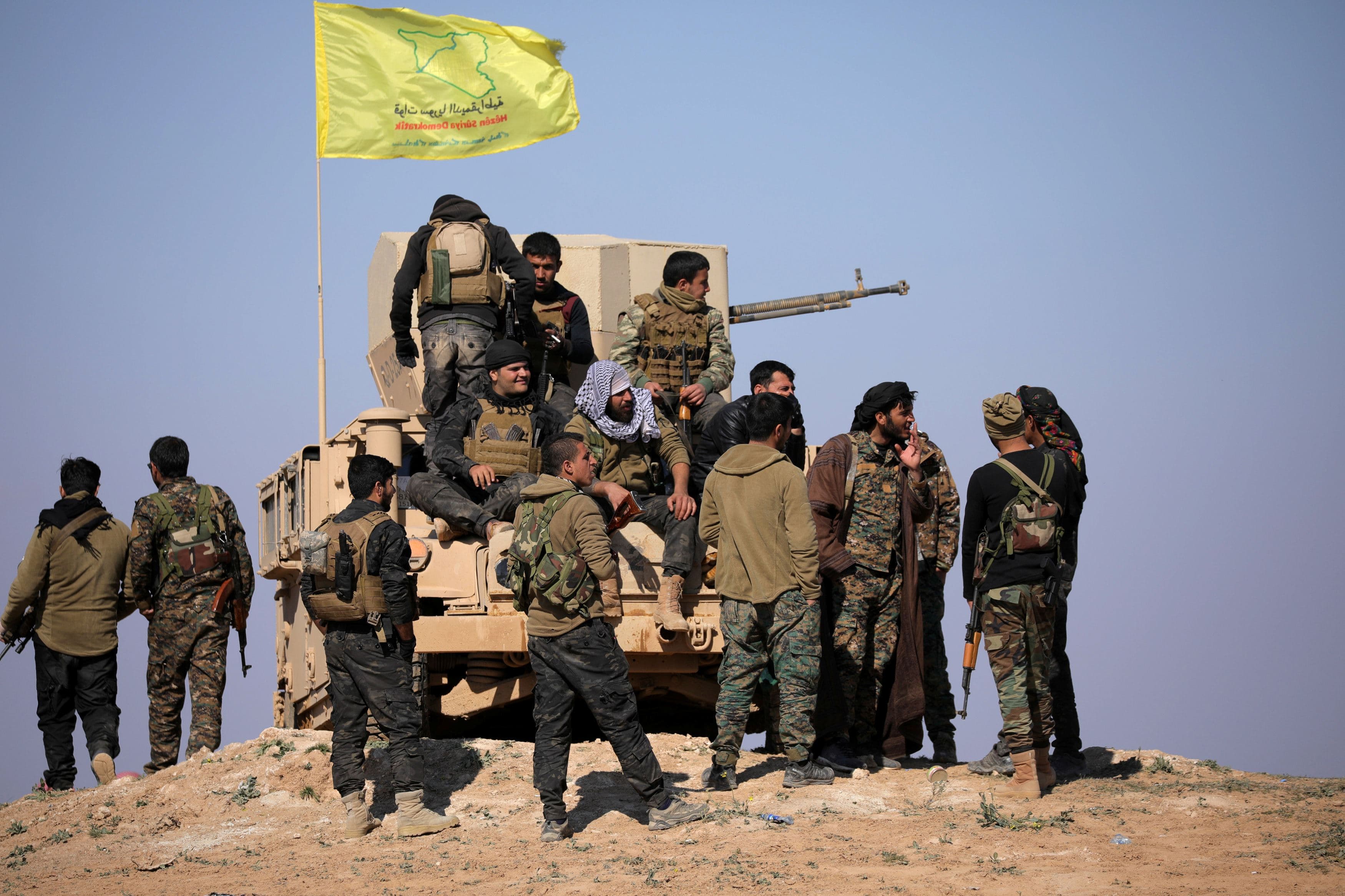 Şervanên Hêzên Sûriyeya Demokratîk (HSD)/Wêne: Rûdaw Grafîk