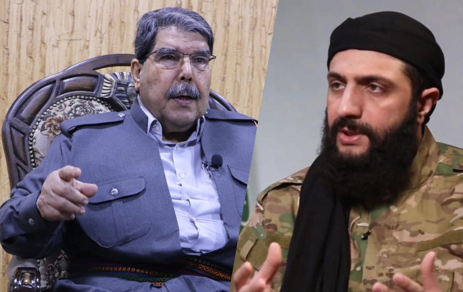 Salih Müslim (solda) ve Muhammed Colani
