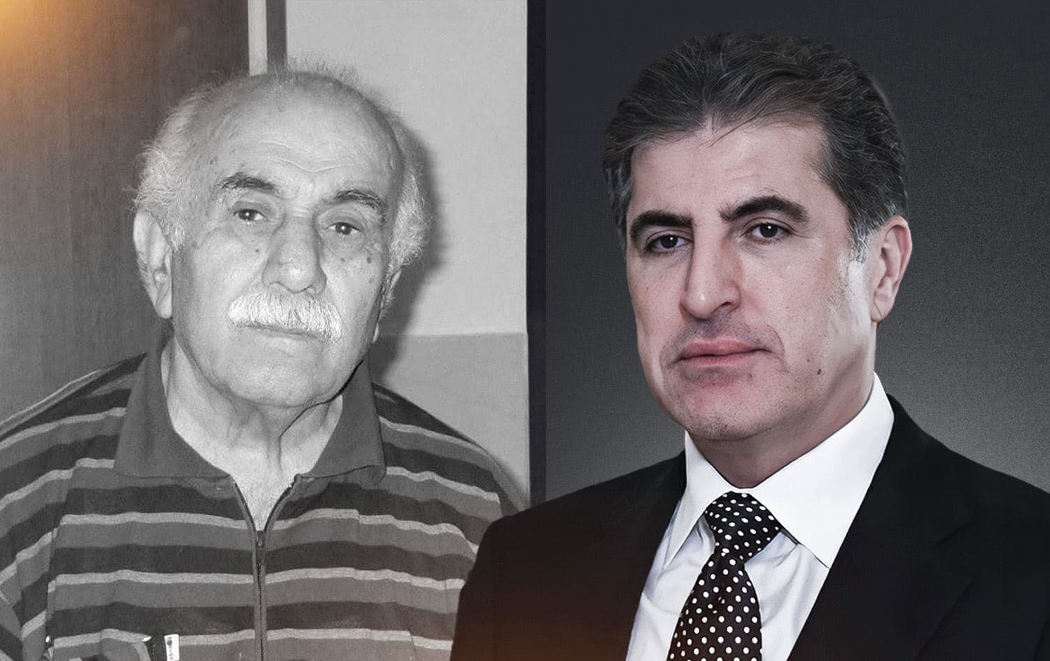 وێنەی نێچیرڤان بارزانی و کەمال غەمبار. 