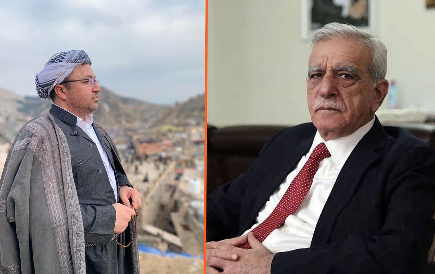 Îbrahîm Halîl Baran û Ahmet Turk / Wêne: Rûdaw Grafîk
