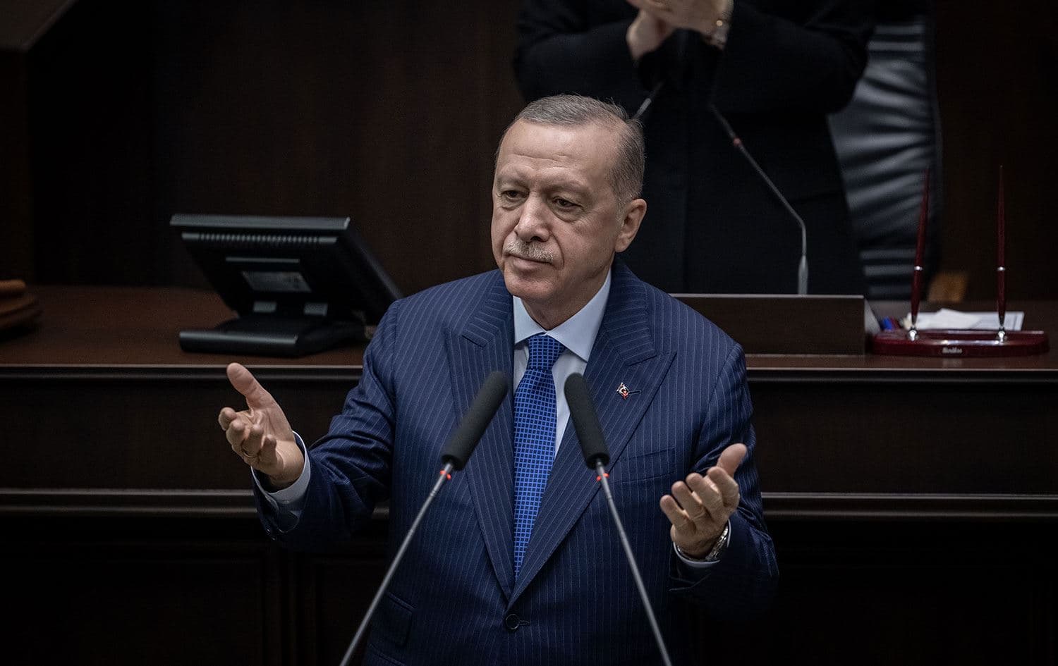 Türkiye Cumhurbaşkanı Recep Tayyip Erdoğan, AK Parti grup toplantısında konuştu./ Foto: AA