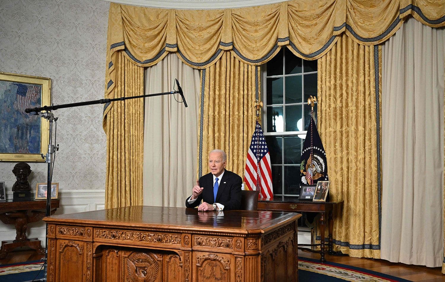 Biden ulusa veda konuşması yaptı. / Foto: AFP