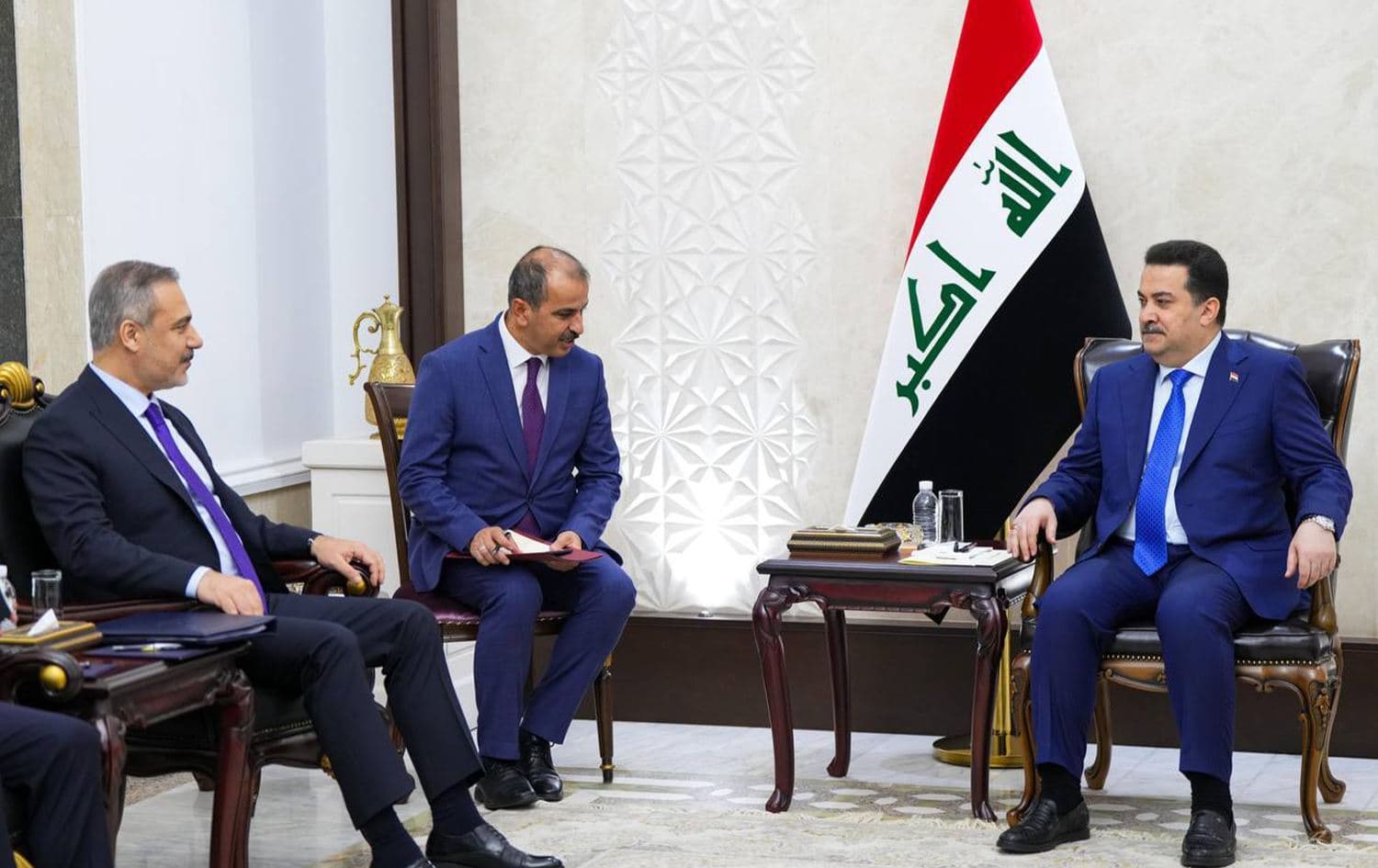 Foto: Türkiye Dışişleri Bakanı Hakan Fidan, Bugün (26 Ocak 2025) Bağdat’taki ziyareti kapsamında Başbakan Sudani tarafından kabul edildi