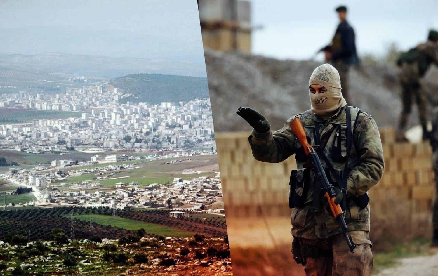 Efrîn û çekdarekî nêzîkî Tirkiyeyê / Wêne: Arşîv
