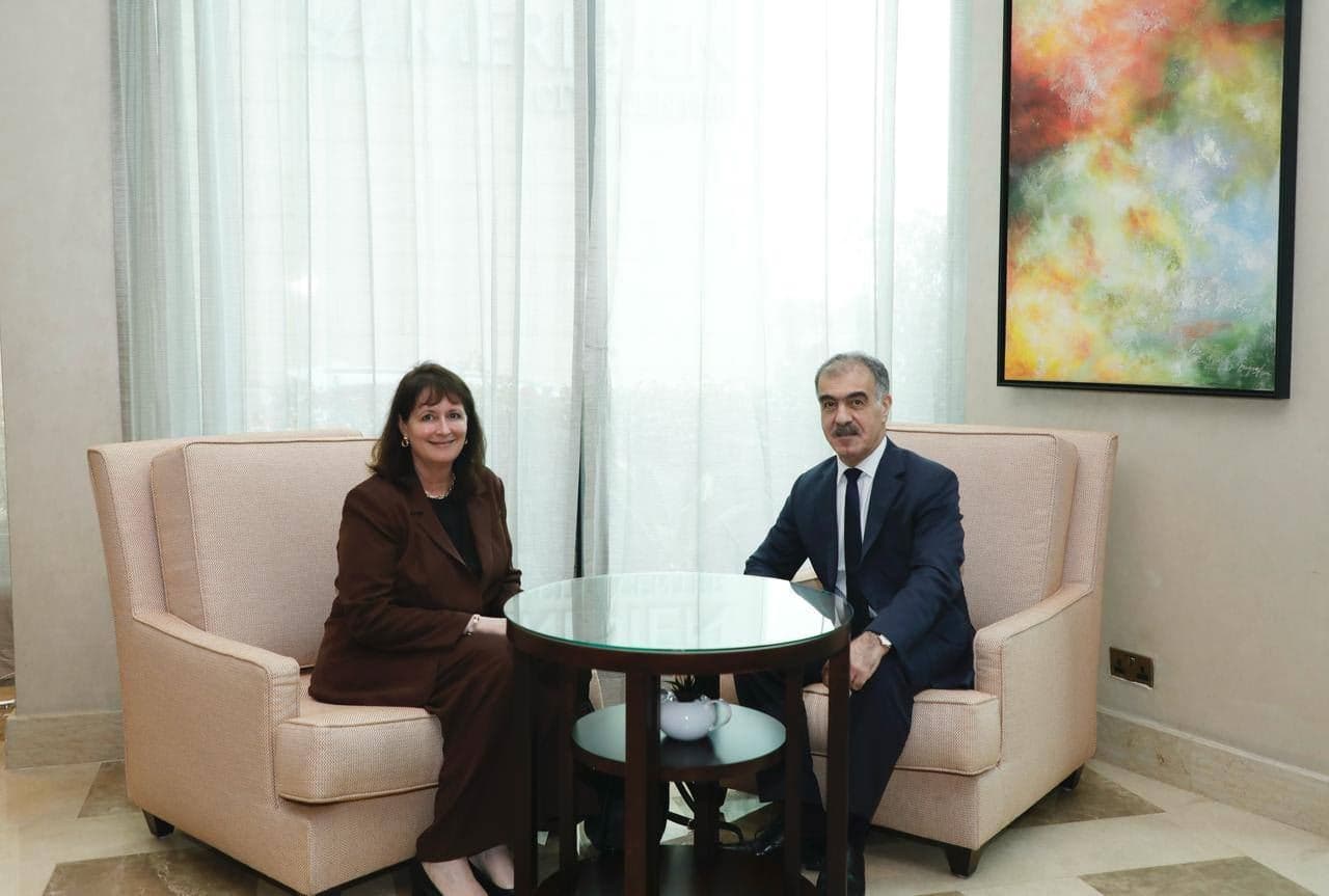 کۆبوونەوەی سەفین دزەیی، بەرپرسی فەرمانگەی پەیوەندییەکانی دەرەوەی هەرێمی کوردستان و نادین ماینزا، سەرۆکی سکرتاریەتی ئازادیی ئایینیی نێودەوڵەتی