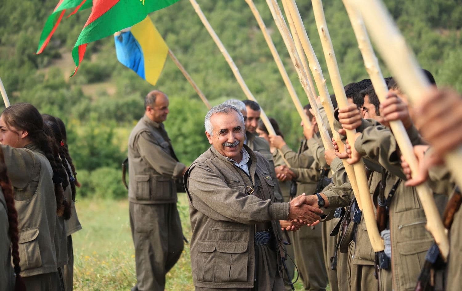 Murat Karayılan, PKK üyeleri ile birlikte