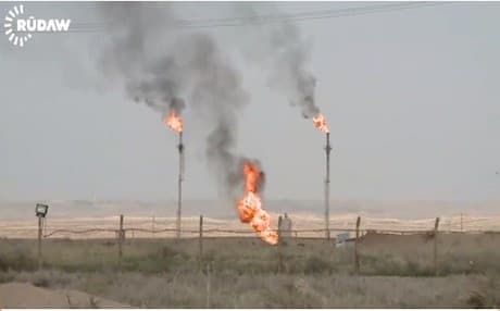 Oil fields in Kirkuk. 