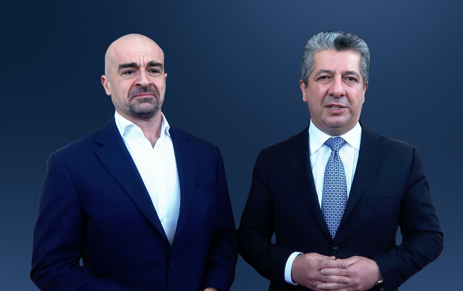 مەسرور بارزانی و بافڵ تاڵەبانی