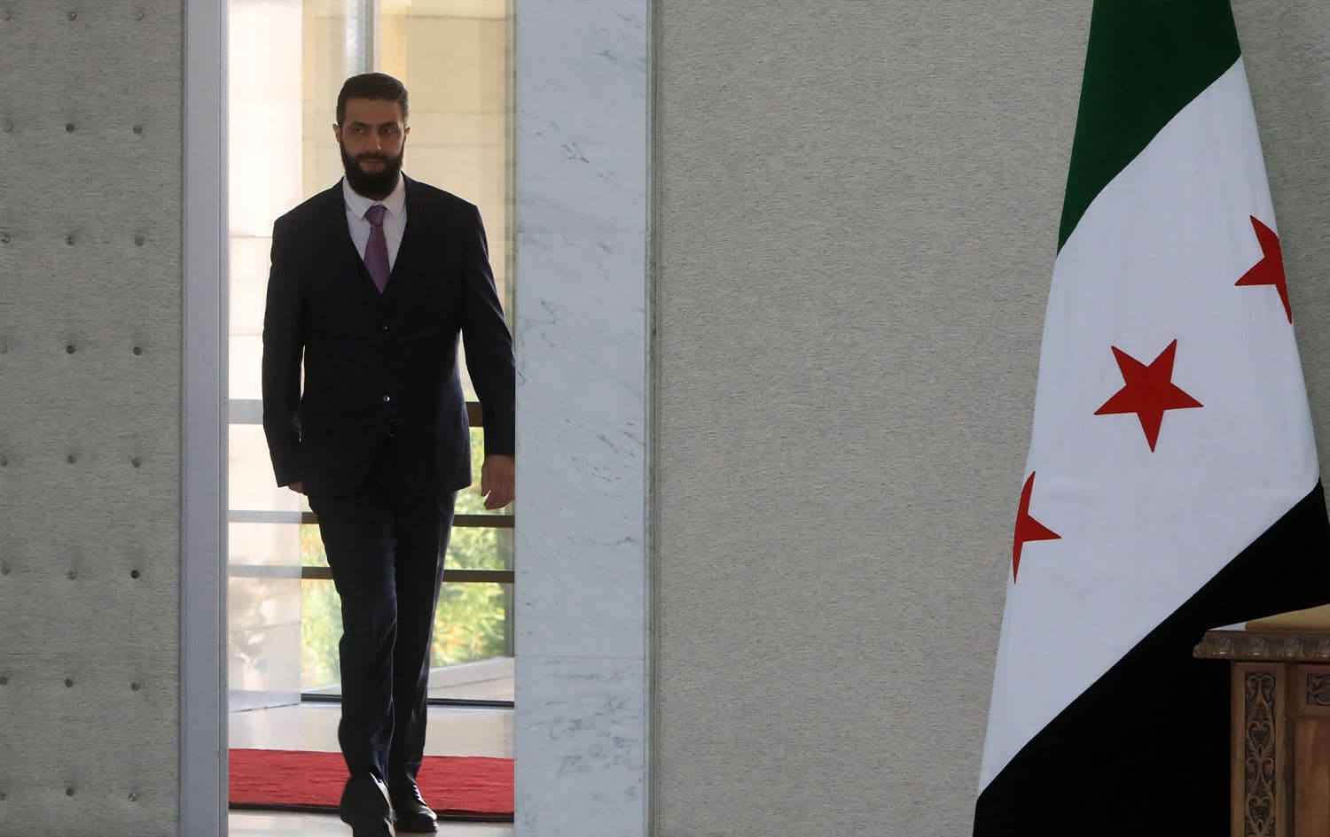  ئەحمەد شەرع، سەرۆککۆماری سووریا. وێنە: AFP