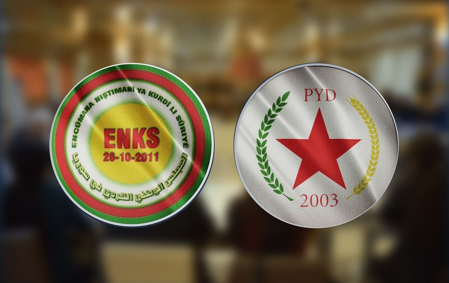 PYD ve ENKS logoları