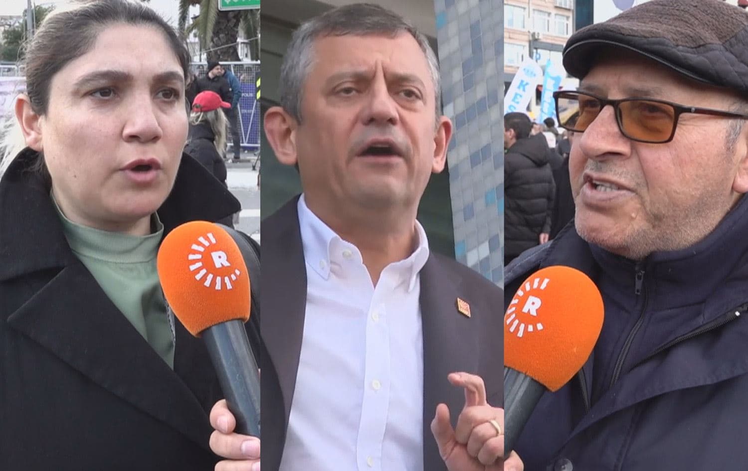 Xelk ji bo Îmamoglu li ber Şaredariya Stenbolê kom bû / Wêne: Ji ber dîmenan, Rûdaw