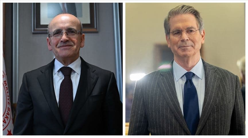 Foto:  Türkiye Hazine ve Maliye Bakanı Mehmet Şimşek ile ABD Hazine Bakanı Scott Bessent