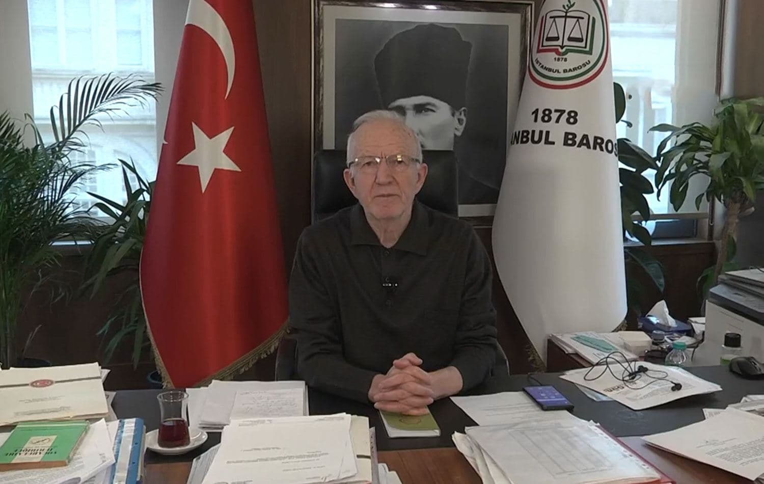 Foto: İstanbul Barosu Başkanı İbrahim Kaboğlu