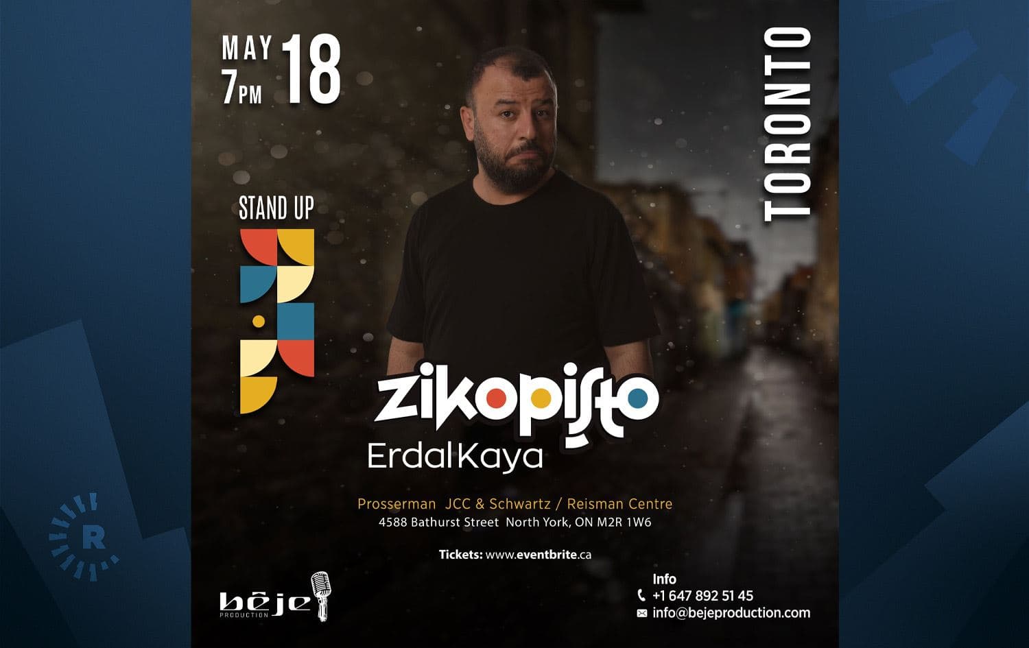 Stand-up sanatçısı Erdal Kaya, yeni oyunu Zikopişto ile izleyicileriyle buluşmaya hazırlanıyor.