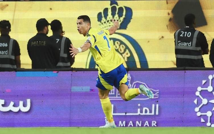 Ronaldo attığı gol sonrası 