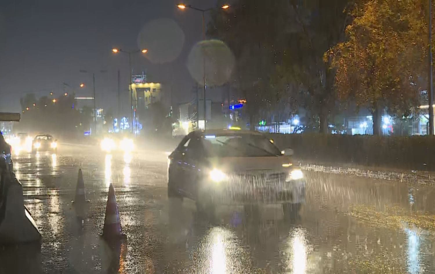 دیمەنێکی بارانبارین لە هەولێر. وێنە: رووداو