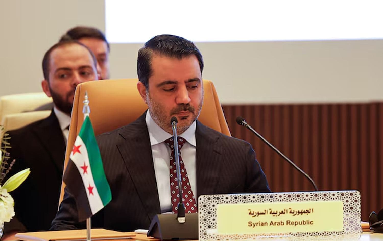 ئەسعەد شەیبانی، وەزیری دەرەوەی سووریا. وێنە: Reuters