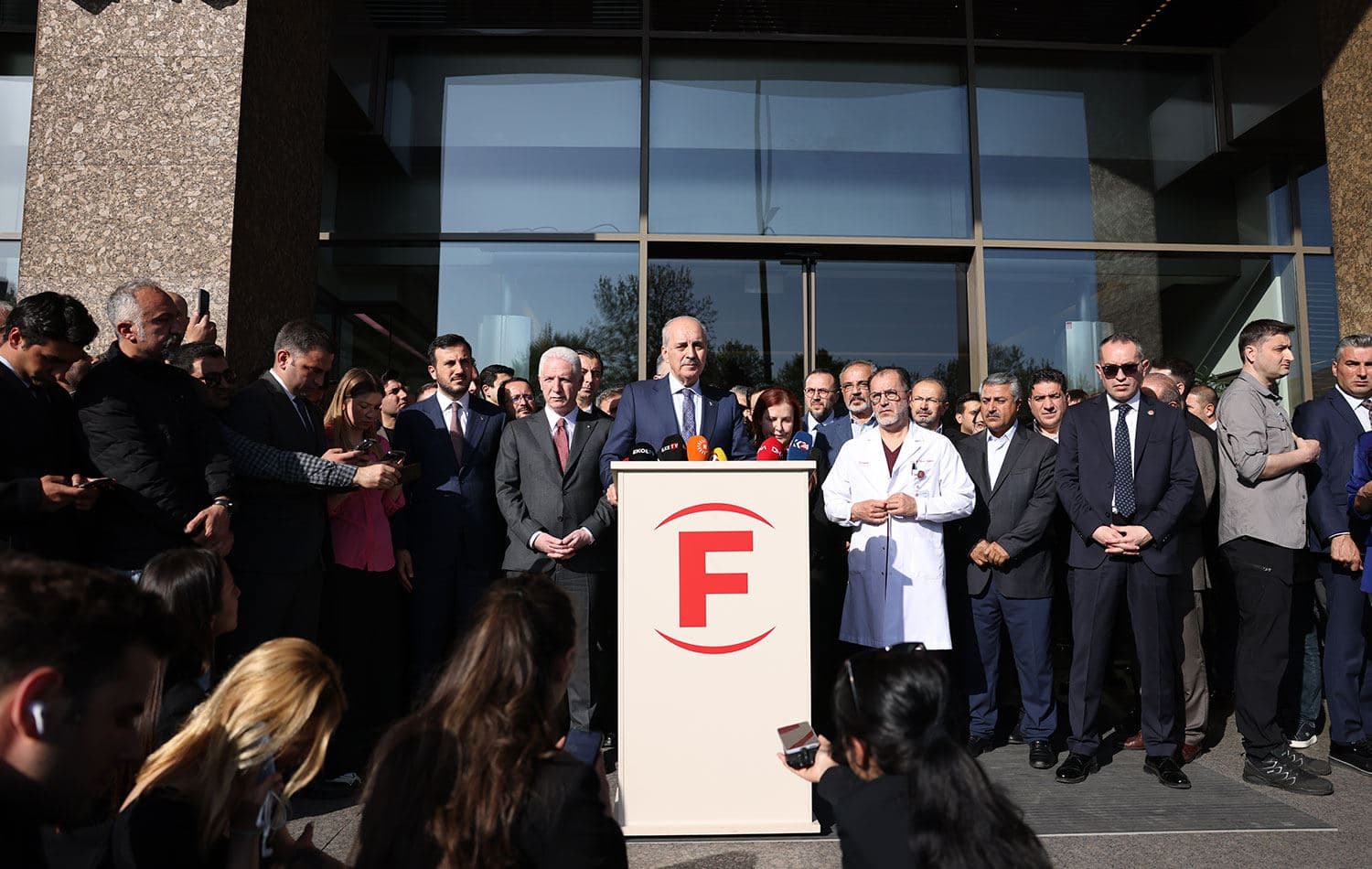 Meclis Başkanı Numan Kurtulmuş açıklama yaptı. / Foto: AA