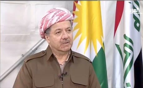 Kurdistan Region President Massoud Barzani speaking to al-Arabiya.